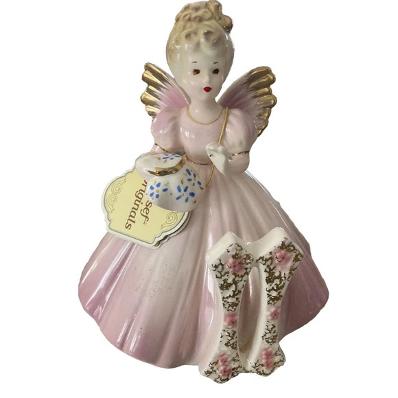 Vintage Josef Joseph Original 11th Birthday Angel Girl with Tag- Japan - Picture 12 of 12